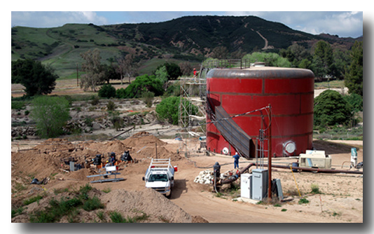 tank and booster site